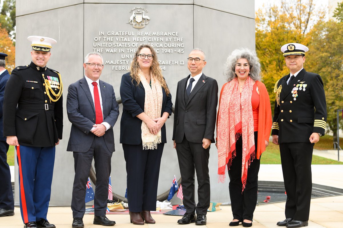 Deputy Chief of Mission Erika Olson joined our Australian and Japanese friends today to mark the 82nd Anniversary of the Battle of the Coral Sea. DCM Olson emphasized the enduring alliance between our 3 nations, extending beyond military cooperation into the Indo-Pacific and