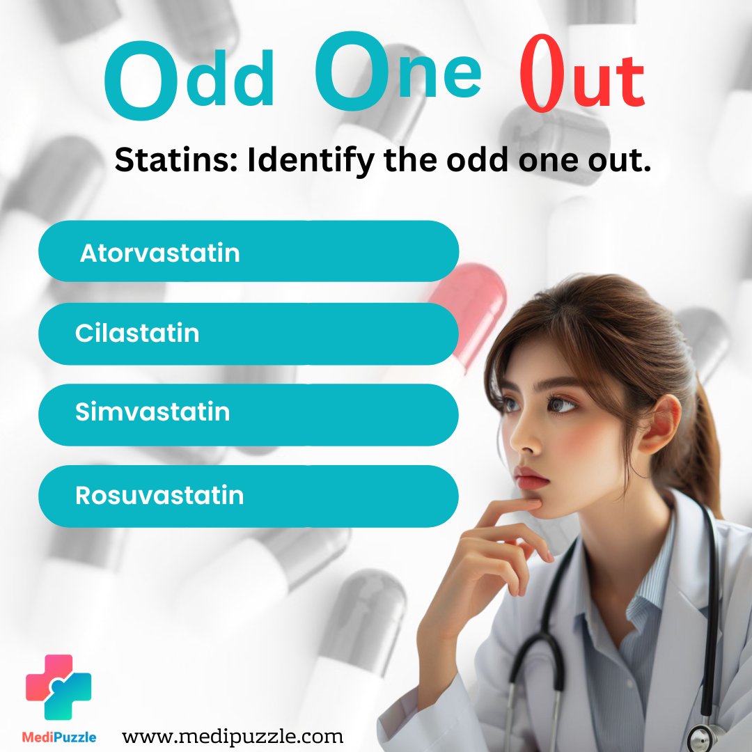 Find the odd one out among the listed medicines.    

#medicine #MedicalStudents #nurse #doctor #pharmacy #Match2024 #edutwitter #pharmacist #Medical