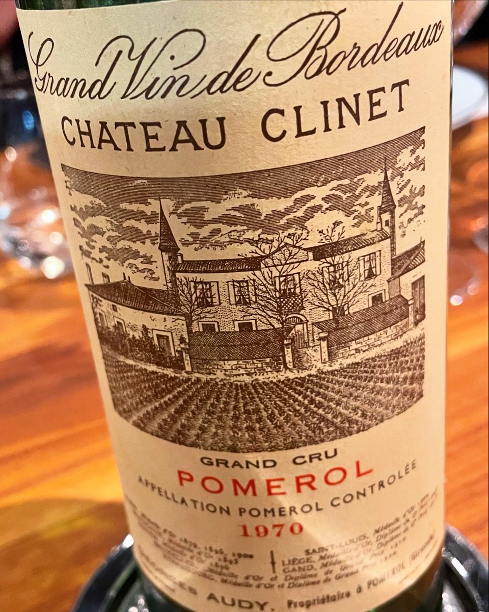chriswinedoctor's tweet photo. Going through my photos for my Bordeaux 2023 reports and came across this. A pleasure to drink Clinet from my birth year when at the estate. Where will my next 1970 come from, I wonder?
#bordeaux #pomerol #clinet #chateauclinet #bdx1970 #wine https://t.co/Wf43VswA1u