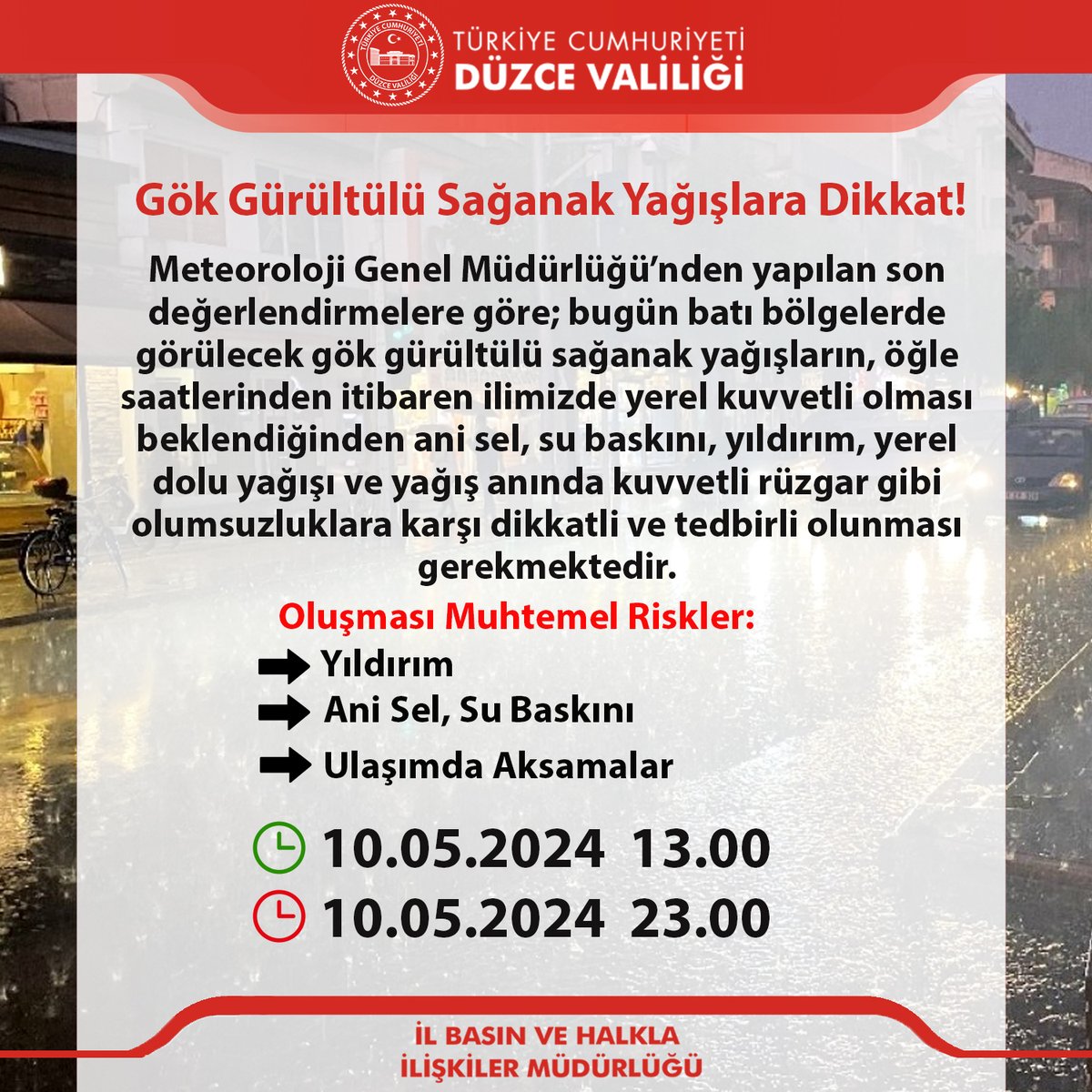 Meteorolojik Uyarı ⚠️⛈️