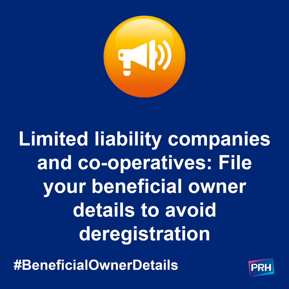 All limited liability companies and co-operatives must file their beneficial owner details with the Finnish Trade Register. This does not apply to listed companies or mutual real estate limited companies ⚠️ Read more: prh.fi/en/asiakastied… #BeneficialOwner