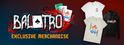 PlaystackGames's tweet image. Have you managed to get your hands on the hottest merchandise in the game right now? 💥  

Make sure you don't miss out on your opportunity to rep your favourite indie game of 2024! 👇🏼 
playbalatro.com/merch 

#GameMerch #MustHaveMerch #GameCollectibles #Balatro