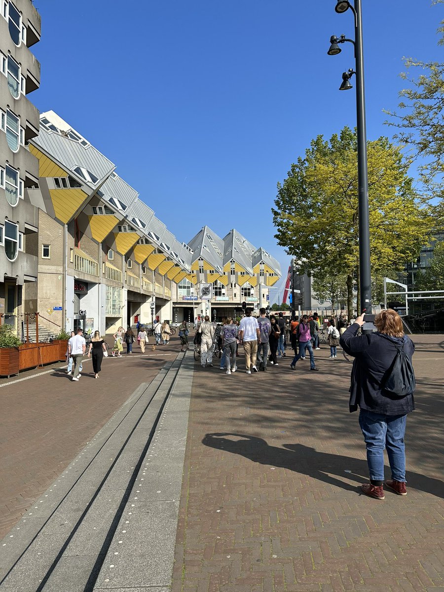 Good morning!  Happy Friday! 
📸 mine. Rotterdam cube houses