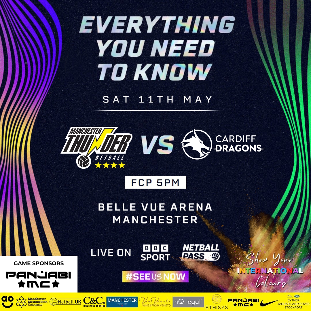 Will tomorrow be your first time watching us play at Belle Vue as we take on the fire of the Cardiff Dragons? 🔥🐲 If so, we've put together everything you need to know ahead of the game ➡️ manchesterthunder.co.uk/everything-you… If you haven't got your ticket yet, tickets are available to buy