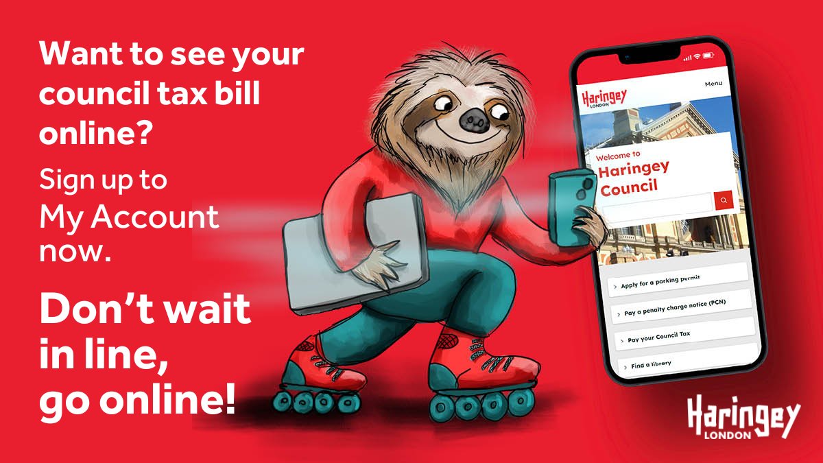 💻 Have you created a My Account yet? You can view and manage your Council Tax account online. ✔️Access your bills 24/7 ✔️ See when instalments are due ✔️ View your payment history Sign up: myaccount.haringey.gov.uk