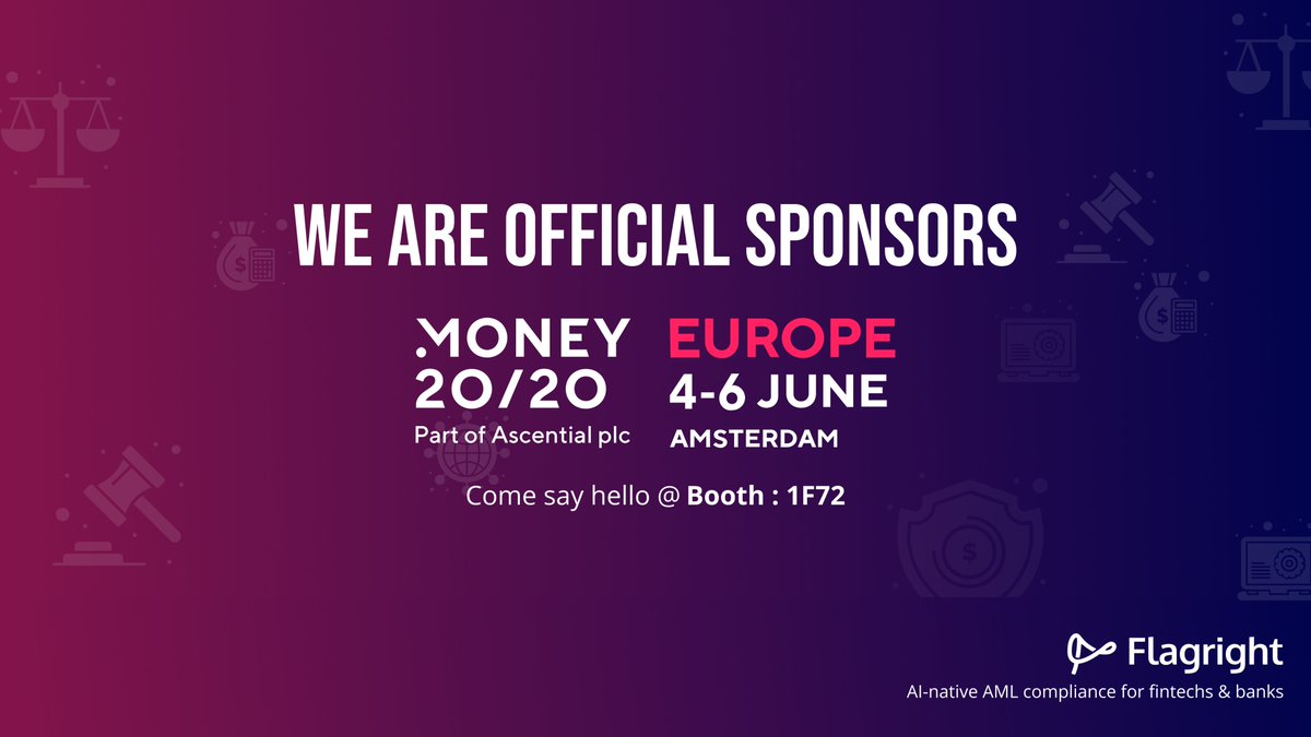 🌟 Countdown to @money2020 Europe!

We're excited to remind you that Flagright will be a proud sponsor and exhibitor at this year’s #Money2020Europe in Amsterdam! The event is fast approaching, and we can’t wait to meet you there.

Discover the latest in #AML compliance and