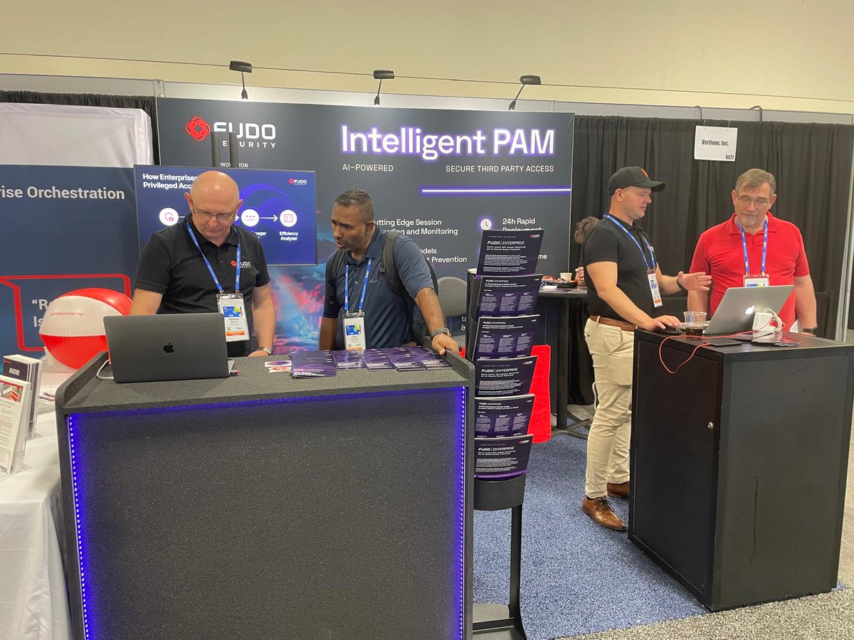 FudoSecurity's tweet image. Wow, what an incredible journey at #RSAConference! The energy was palpable as we immersed ourselves in the forefront of Intelligent PAM. 

#IntelligentPAM #NewWavePAM #IntelligentPam #FudoEnterprise #SecureThirdPartyAccess