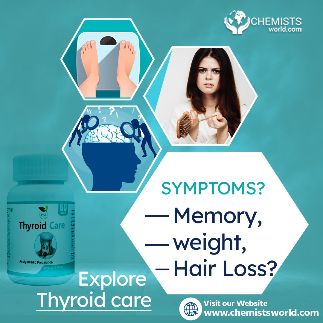 ChemistsWorld's tweet photo. Are you having any of these symptoms?
• Memory loss
• Weight gain or loss
• Hair loss
You can be at risk of having a Thyroid condition!
Visit https://t.co/zgTsiaY7Sh for regular updates about Thyroid care.
#symptoms #thyroid #thyroidcare #otcmedicine #chemistsworld https://t.co/bPDbj5mGED