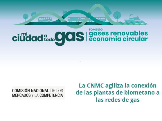 Noticia completa lnkd.in/d4T4c_4E #GasesRenovables #TransicionEnergetica #Descarbonizacion #Biometano #SectorGasista @CNMC_ES