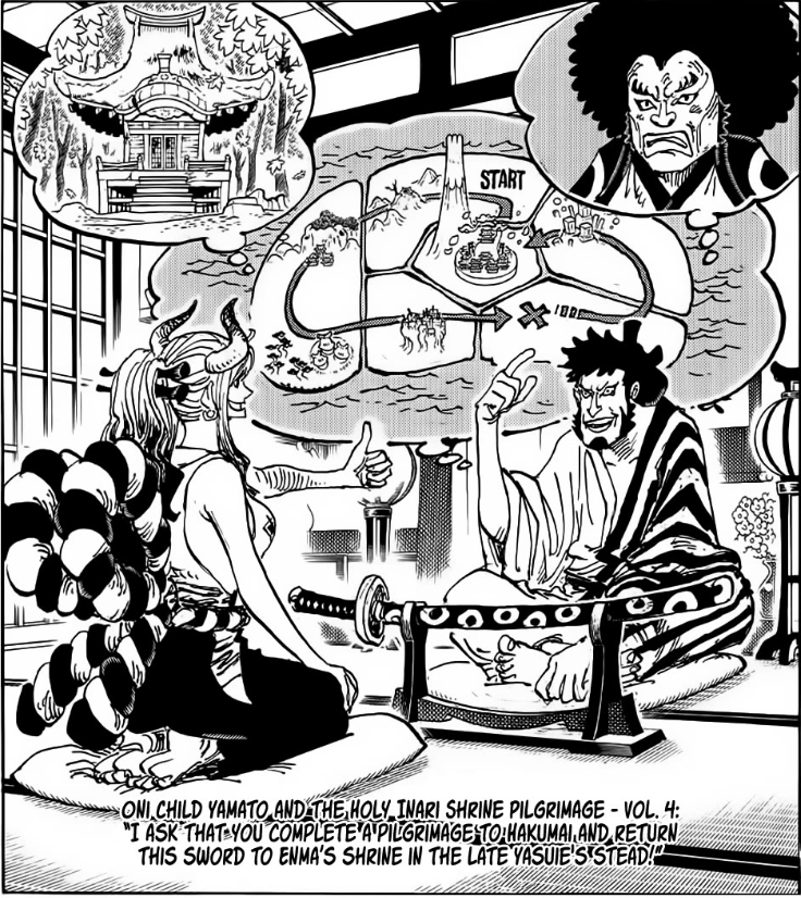 Oh so the coverstory is exactly what I predicted at the end of Wano. Neat.