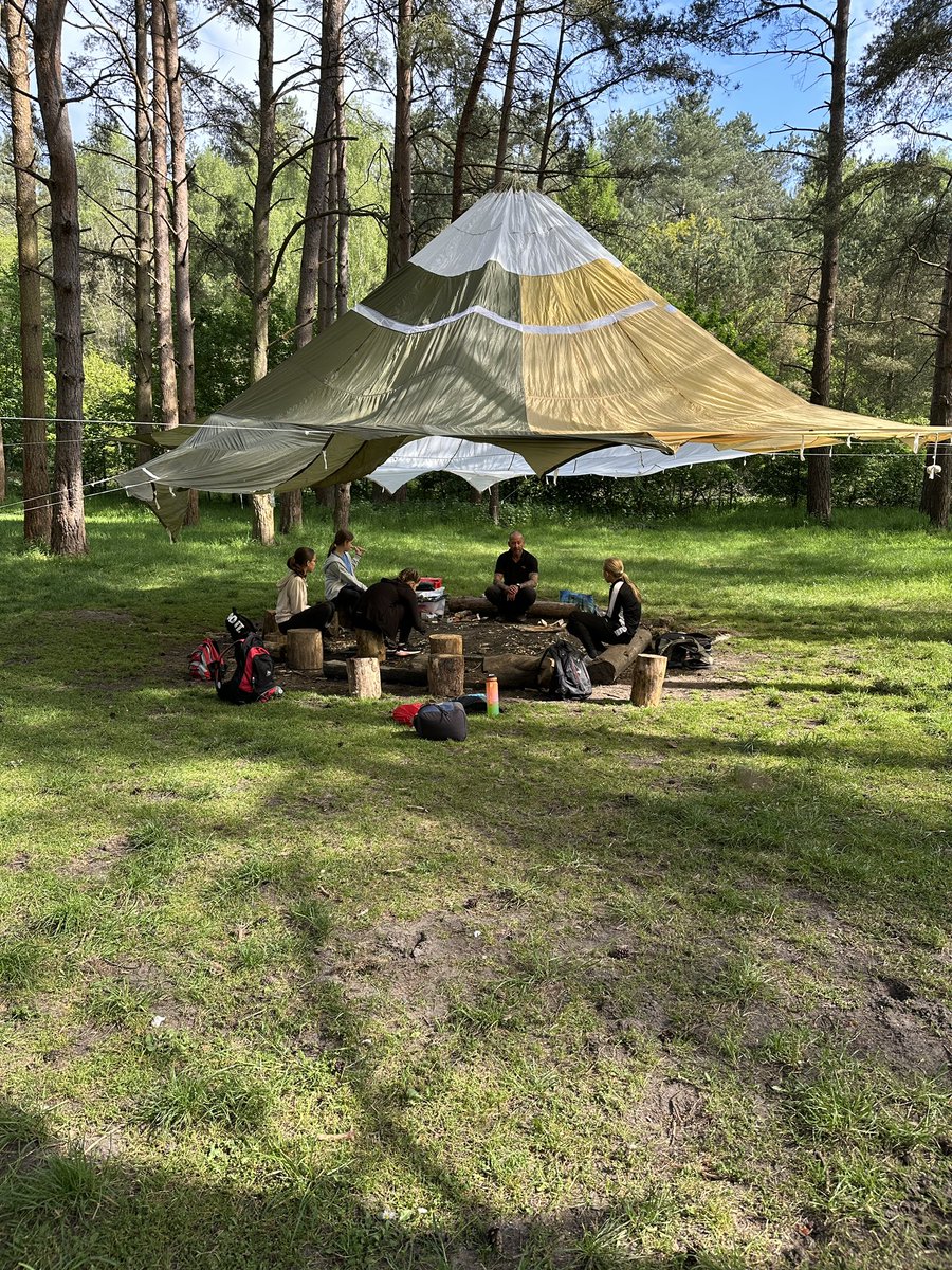 DofEWNAT's tweet photo. Day 2 and Thetfordia bushcraft teams working hard to complete the task - great teamwork and leadership being shown. New skills being learnt all the time! @MarshlandHigh @SHSKingsLynn @GrahamLodge1 @StClements @Smithdon_High https://t.co/LX2Pb6Ng5W