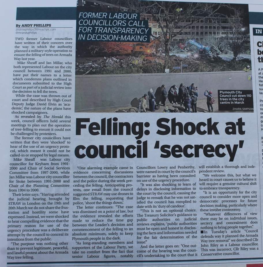 STRAWPlymouth's tweet photo. More in The Herald today... https://t.co/SnUX9e6yVD