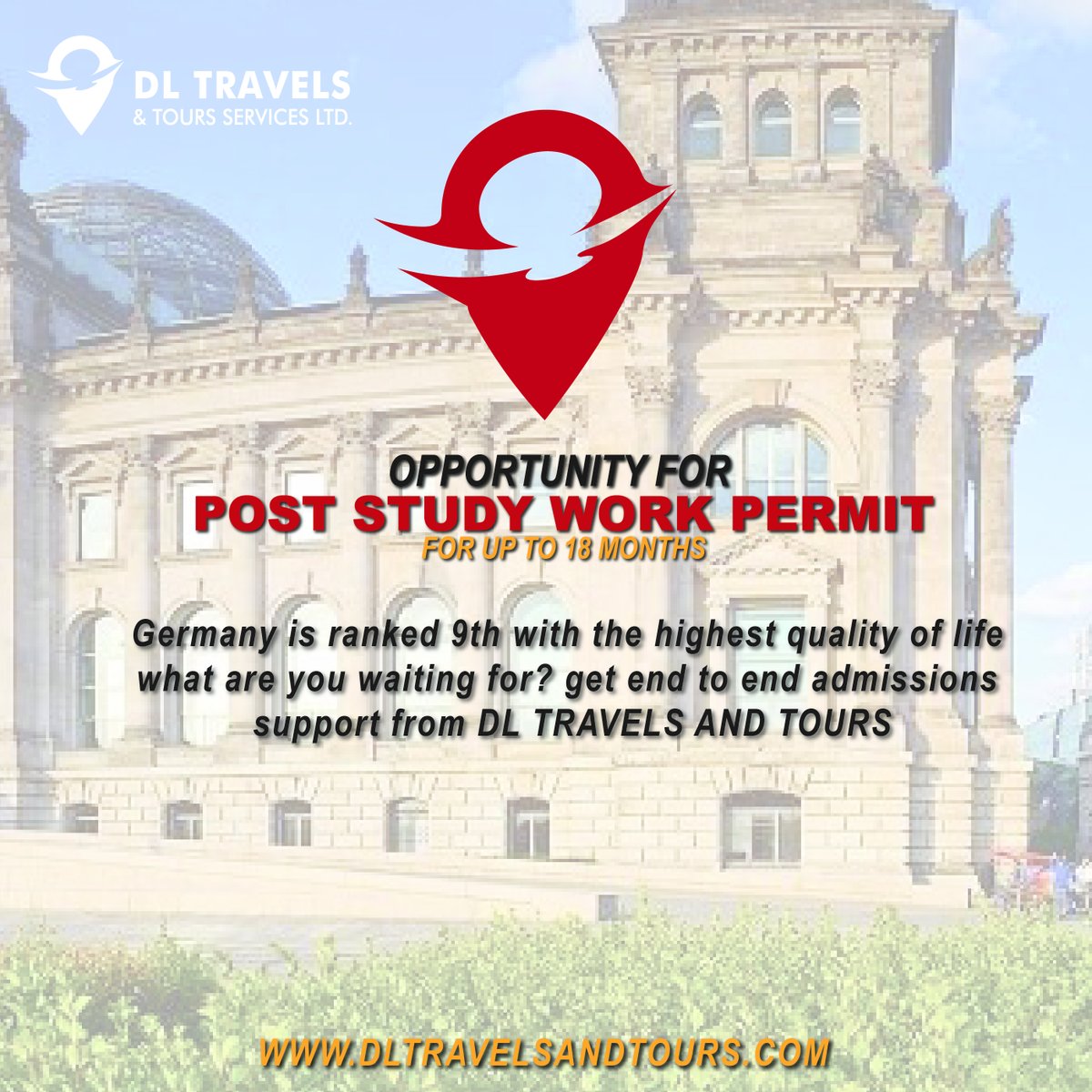 DirectLinkTrav1's tweet photo. Public universities have minimal or no tuition fees,
and the country is a hub for innovation and research.  But it's not just about academics! Studying abroad opens doors to cultural exchange, career opportunities in Europe, and lifelong memories.  #Germany #StudyAbroad https://t.co/2B8OMNMFF4