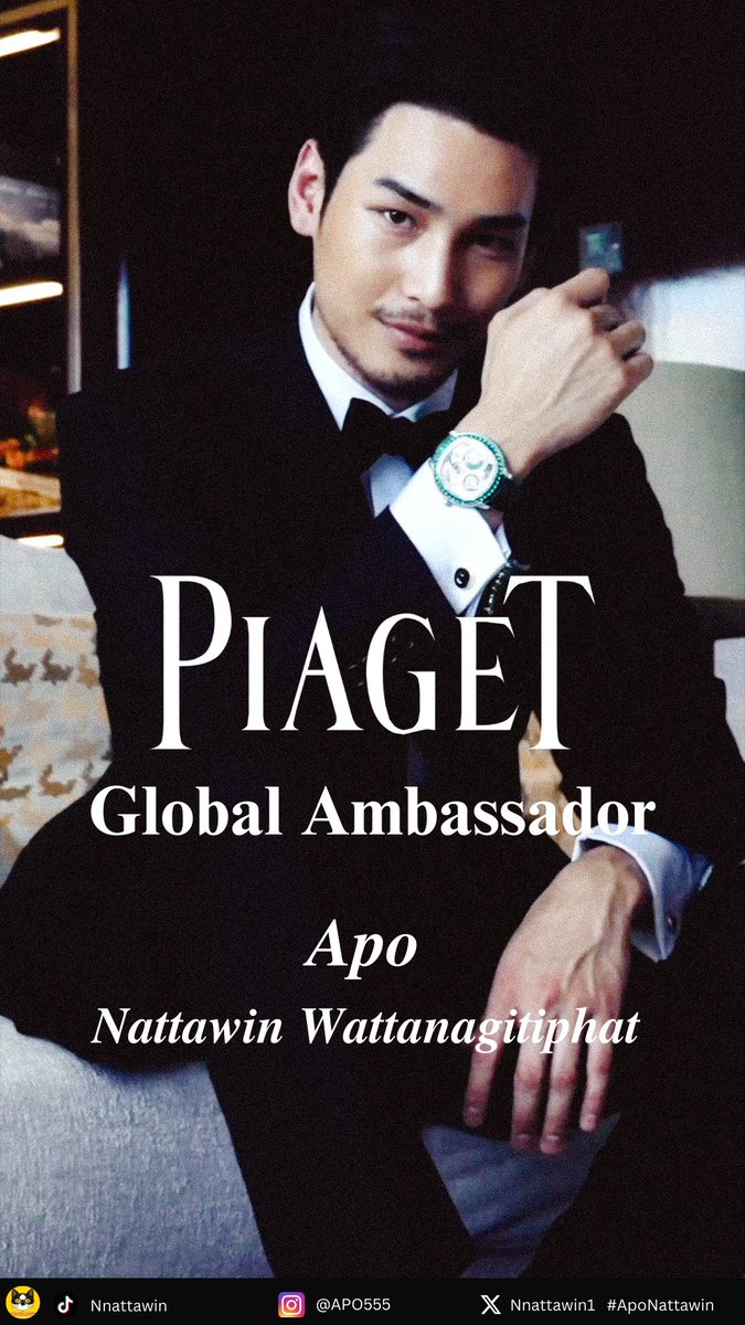 @CHRONOS_JAPAN Thank you for the article🙏💛

APO NATTAWIN PIAGET GLOBAL AMBASSADOR

#ApoPiagetGlobalAmbassador
#APOPiagetWWG2024
#PiagetxApo #ApoNattawin 
#PiagetSociety #Piaget150 
#MaisonOfExtraleganza

#ApoNattawin @Nnattawin1