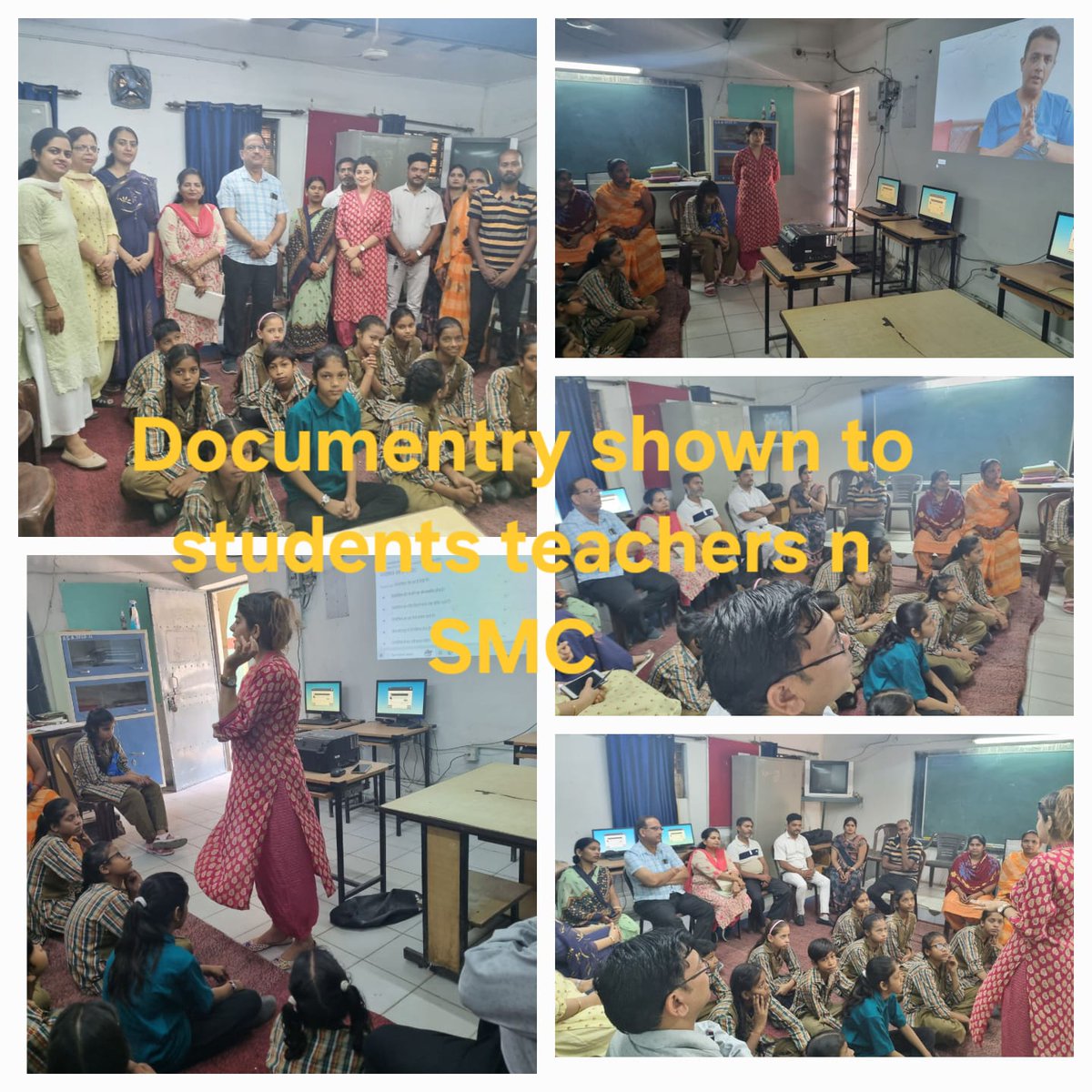 Talent show shown by CWSN students and their peer group under IEB club activities 😊😊 

Documentary shown to SMC members, teachers and students regarding Thalassemia awareness.
@Dir_Education
