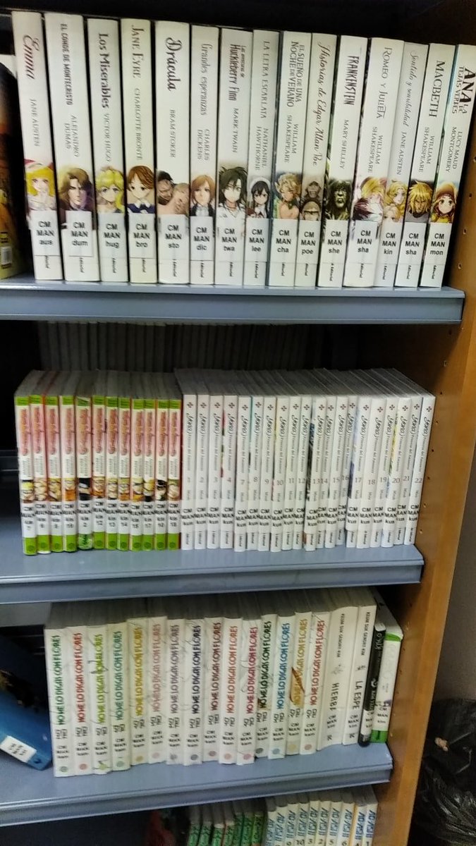 Si sois de Valencia y os gusta el manga y la literatura de fantasía, os recomiendo pasaros por la biblioteca Roíç de Corella. Tienen muchísimas colecciones, sagas y títulos que no he visto en otras de por aquí. ¡Y casi nadie los saca!