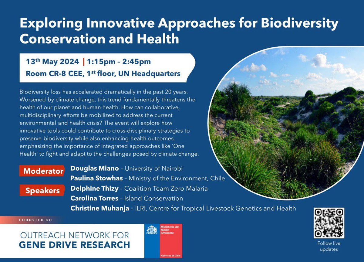 A great opportunity to hear @ILRI @ctlgh_info scientist, Christine Muhanja, speak alongside other experts on biodiversity conservation and health in the climate crisis, and how interdisciplinary collaboration can help to address this global issue.