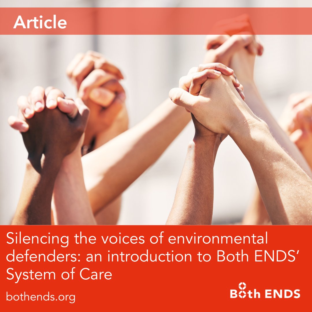 🌍 Environmental justice groups are under increasing threat for their vital work. To address these challenges, Both ENDS, in collaboration with allies, is developing a comprehensive System of Care: bothends.org/en/Whats-new/N…