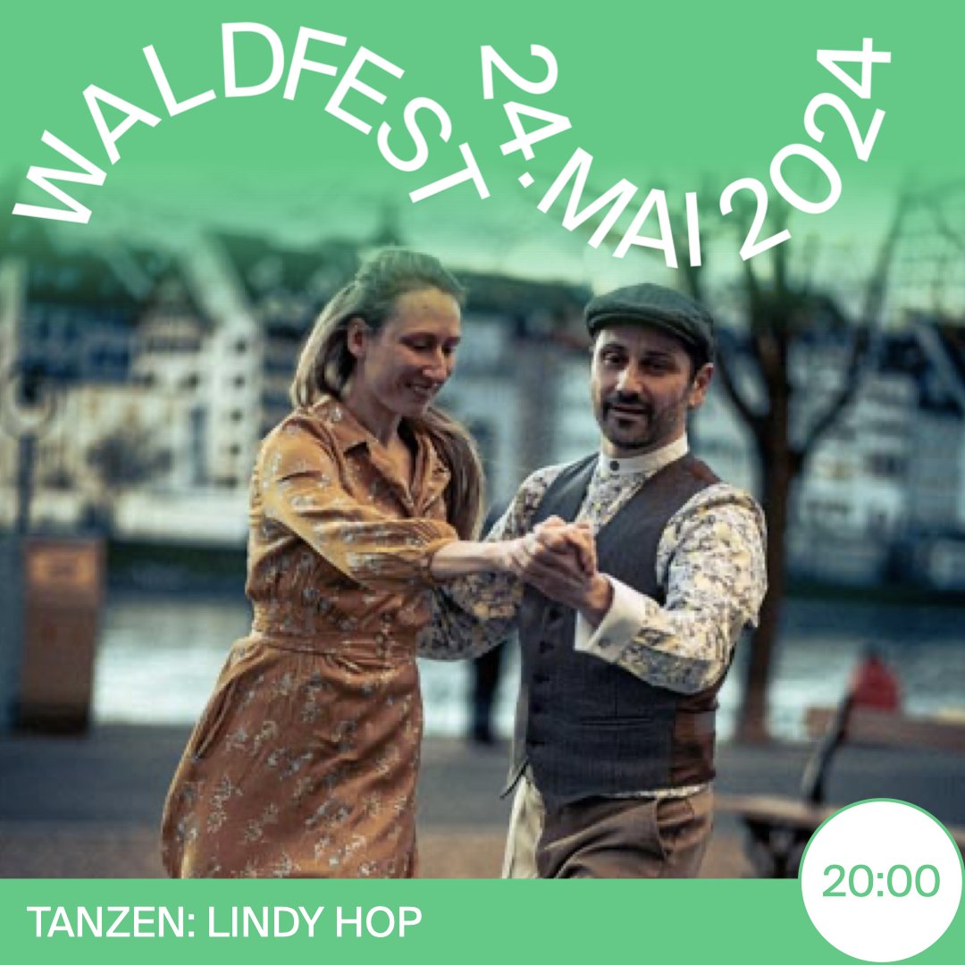 💃 Tanzen: Lindy Hop
Hüpf und tanz wie ein junges Reh durch den Wald! Crashkurs mit Lindy Harbour und freies Tanzen für Jung und Alt.
⏰ 24. Mai, 20:00 → Theaterplatz

🗓️ Waldfest – 24. Mai 2024, 15:00–23:00🌳 🎉
ℹ️ Programm: theaterplatz-quartier.ch/#waldfest

#theaterplatzquartier
