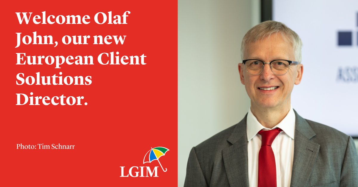 As we continue to internationalise our business, we are pleased to expand our team in Frankfurt and to welcome Olaf John, LGIM’s new European Client Solutions Director. Read more here: group.legalandgeneral.com/en/newsroom/pr… Photo: Tim Schnarr