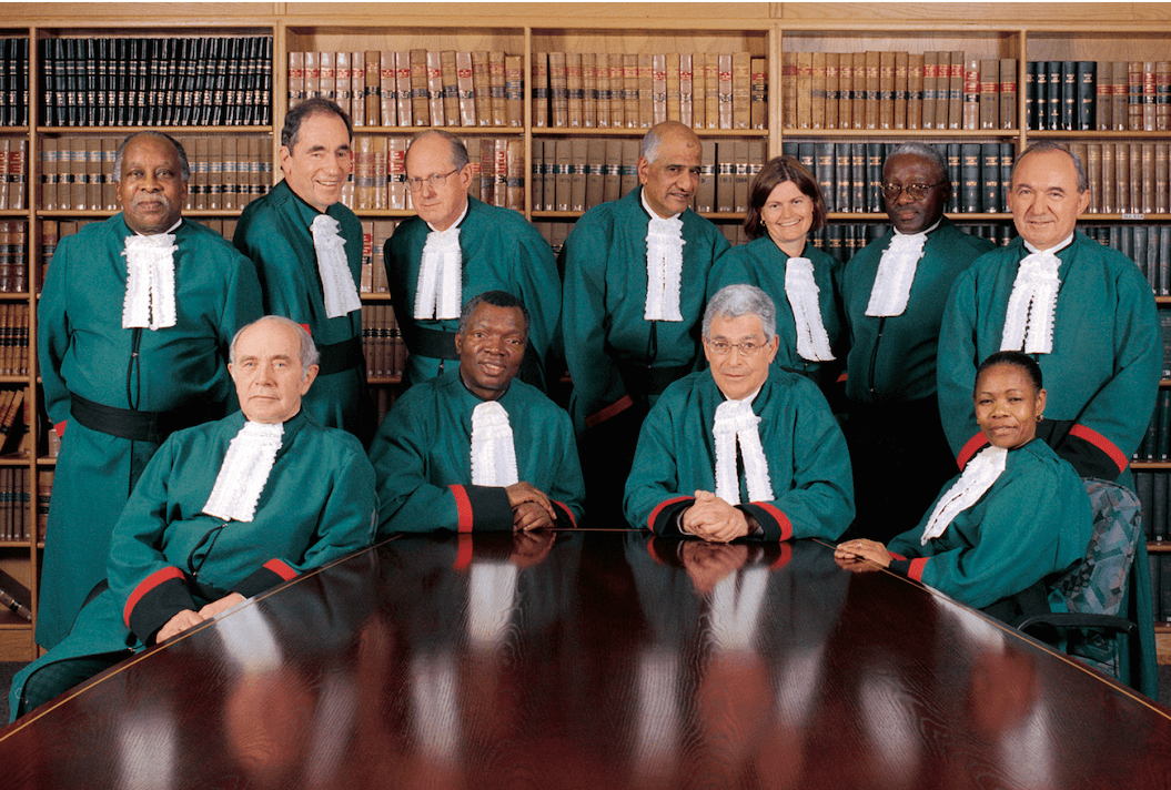 Sad to see the passing of former ConCourt Justice Yvonne Mokgoro, photographed here with her colleagues by Gisele Wulfsohn: