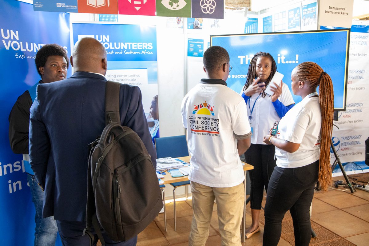 Day 2⃣ of the UN Civil Society Conference #2024UNCSC

Visit the @UNVolunteer booth and get to learn how volunteers are contributing towards #OurCommonFuture and get more insights on the UN Volunteer opportunities.