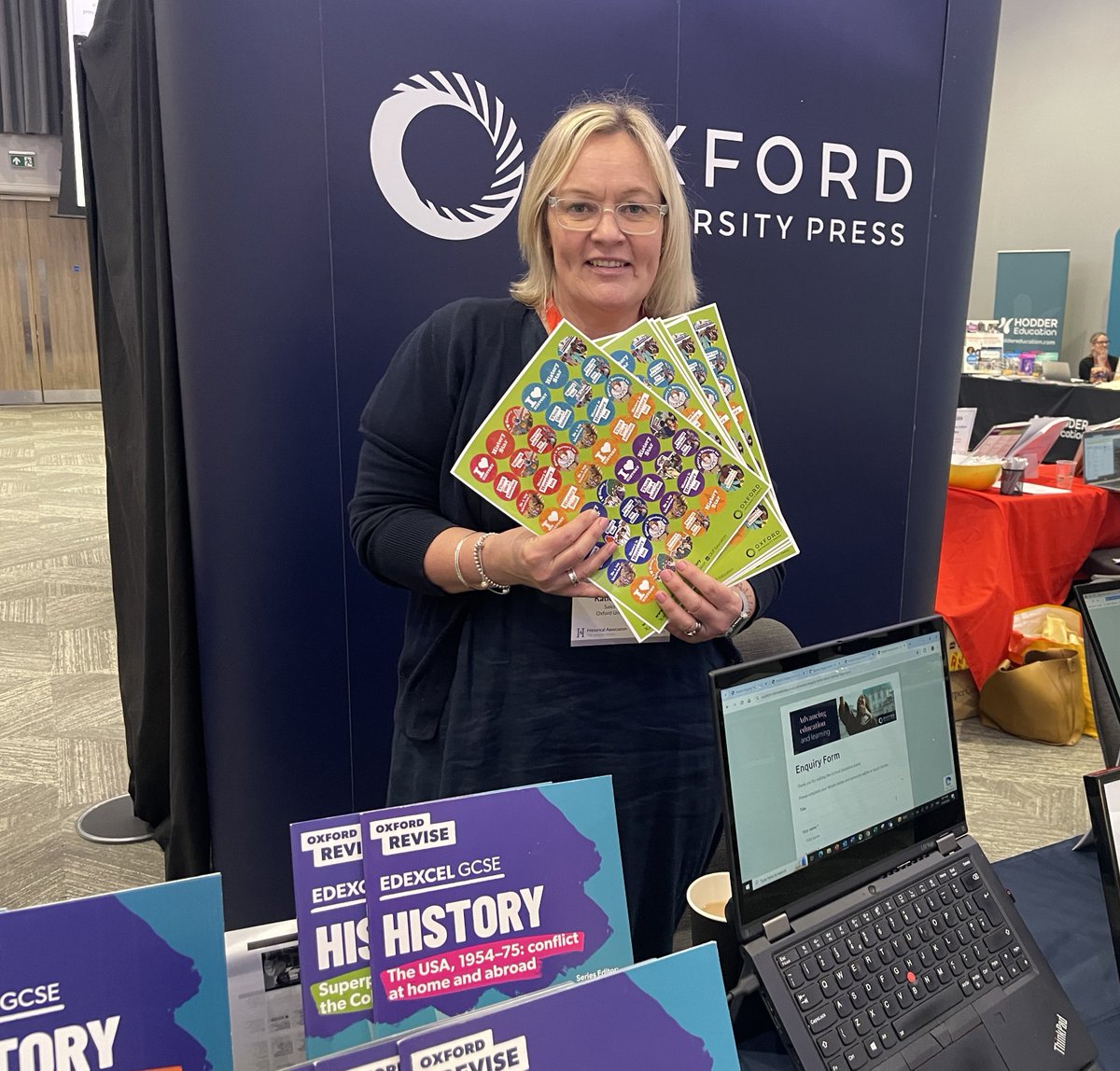 🎉We're all set up and ready for the @histassoc on stands 19-21🙌 Come speak to our friendly team, browse our resources, and don't forget to pick up your freebies! We're by the refreshments so come say hi once you've had a cuppa. #HAConf24 #HistoryTeacher