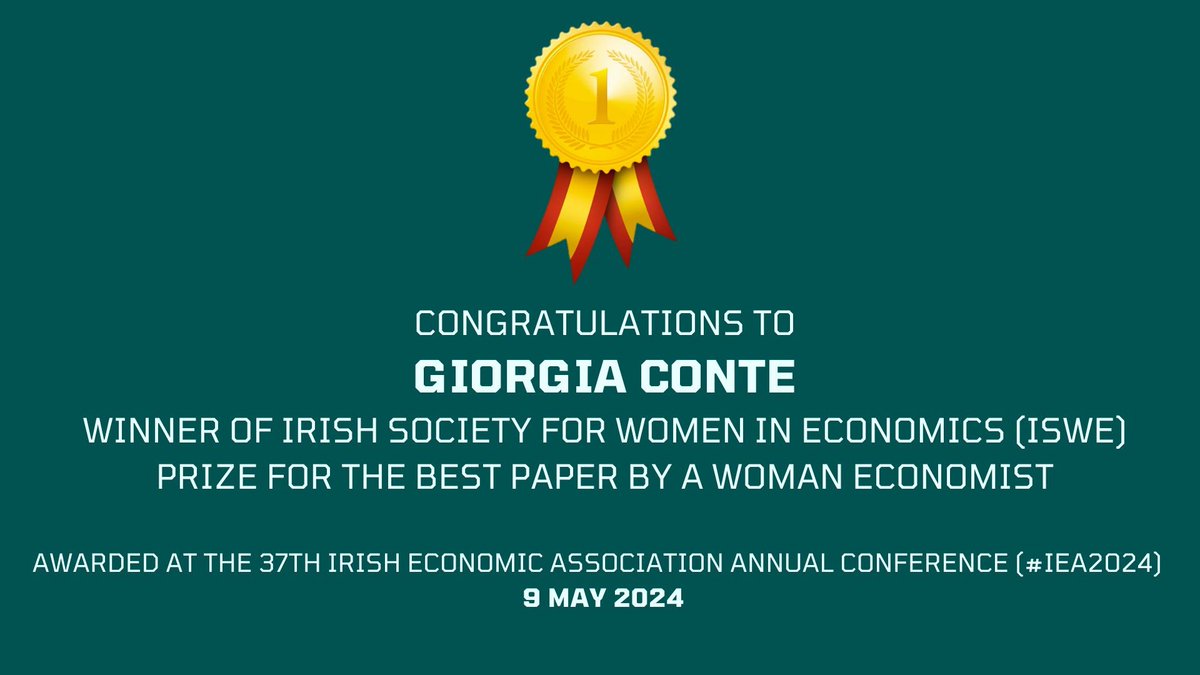 Irish Economic Association (@IrishEconAssoc) on Twitter photo 2024-05-10 08:44:23