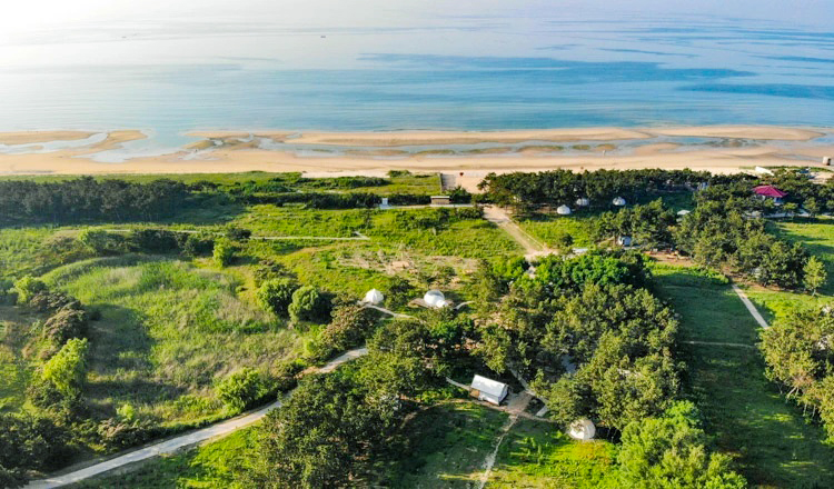 🏕️Need a break from the concrete jungle? Look no further! Check out our campsite recommendations: #Yantai Botanical Garden, #Fushan District Egret Park, and #YangmaIsland. 😎😄 #WeekendGetaways 
(Source: Yantai Cultural and Tourism Administration)