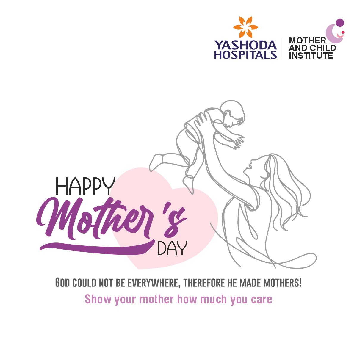 This Mother's Day, let's honor the strength, compassion, and endless love that mothers bring into our lives.

Happy Mother's Day!

#MothersDay #MothersLove #HealthForMoms #YashodaHospitals #HealthCheckups #HealthyMomsHappyMoms #PatientCare #Healthcare