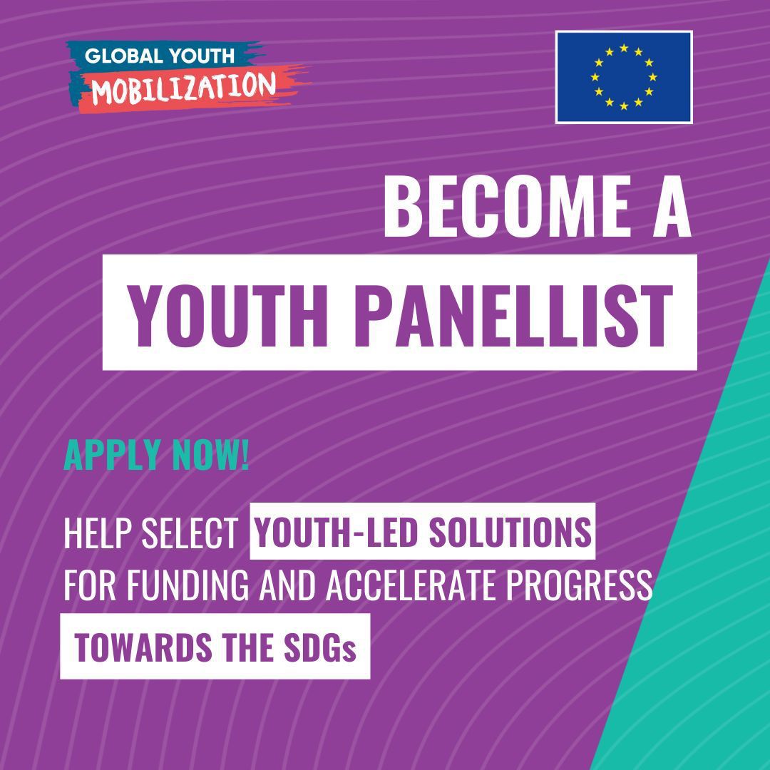 Call for applications from #GlobalYouthMobilisation initiative in partnership w/ #EU #YouthEmpowermentFund. Be a Youth Panellist to help select youth-led solutions for funding! From @IFRC @worldscouting @wagggsworld @worldywca @WorldYMCA #youthleadtheway ▶️tinyurl.com/35wtud6m