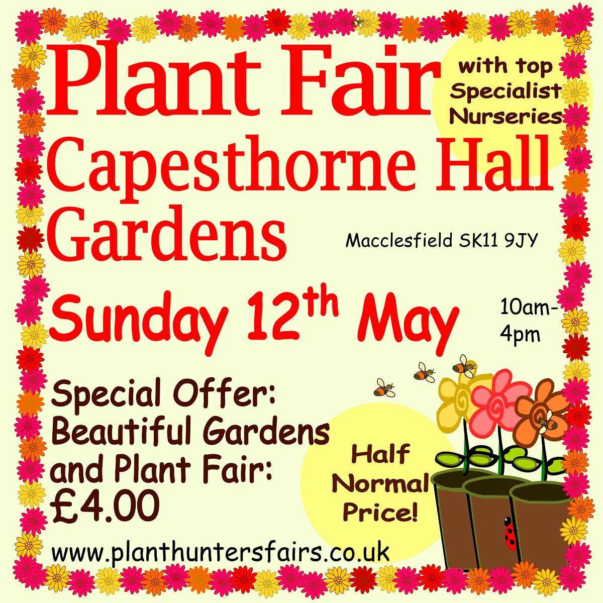 Join me this Sunday at Capesthorne Hall 12th May for a delightful day out! Explore my collection of nature inspired watercolour art prints, scarves, jewellery and greeting cards. Don't miss out on this chance to discover unique treasures! @Plantfairs