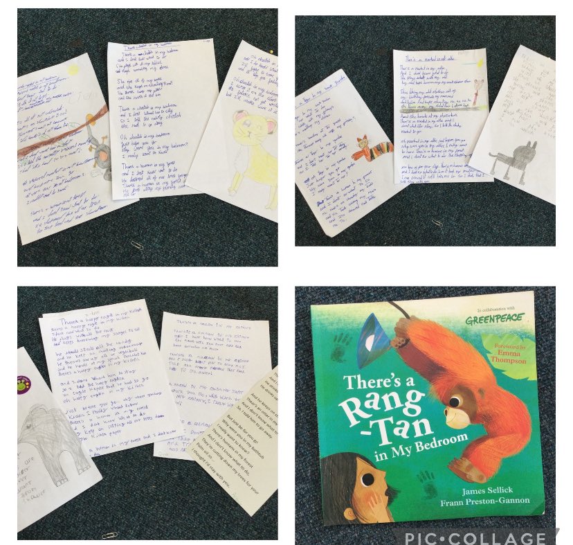 In Year 3, the children have been learning about the rainforest and have written some fantastic poems based on 'There's a Ran Tang in my Bedroom' #PVEnglish