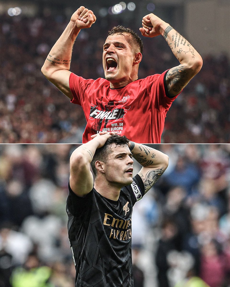 Bayer Leverkusen's historic 49-game unbeaten season means that Granit Xhaka has not experienced a loss in a competitive match since Arsenal's 1-0 defeat at Nottingham Forest in May 2023 🤯
