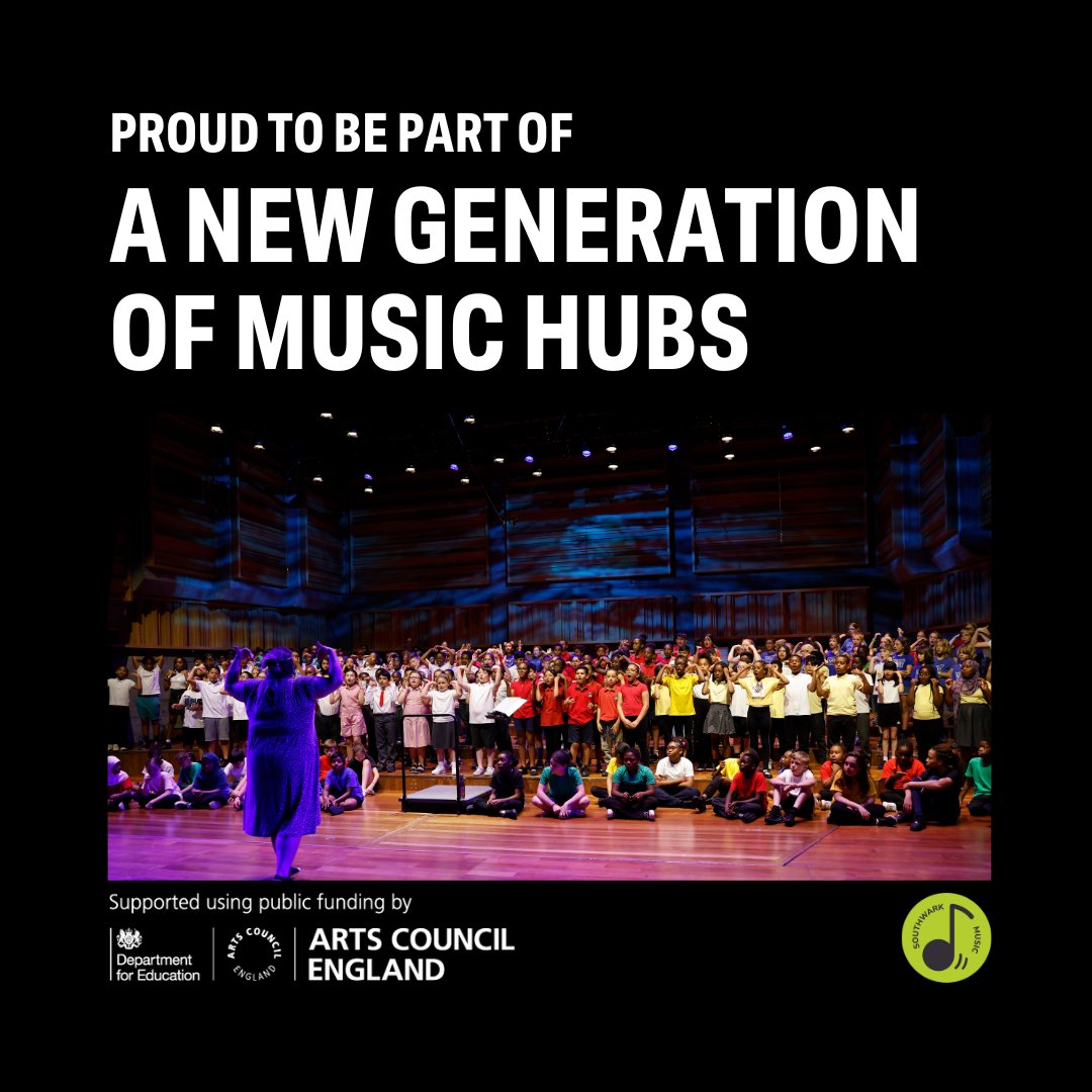 Southwark Music and Partners form the new South East London Music Hub! Read more here: shorturl.at/bltES

#BexleyMusic #BromleyYouthMusicTrust #RoyalGreenwichMusicService @LambethMusic @LewishamMusic @ace__london @ace_national #ACEsupported #LetsCreate