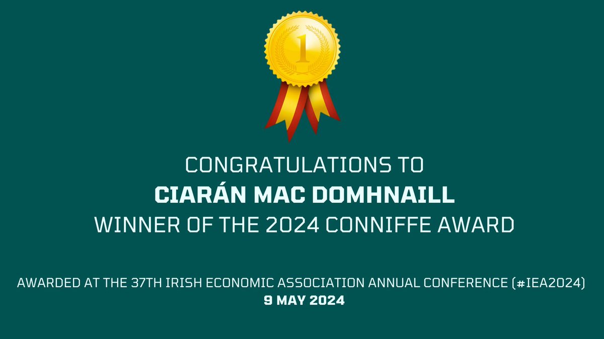 Irish Economic Association (@IrishEconAssoc) on Twitter photo 2024-05-10 08:44:45