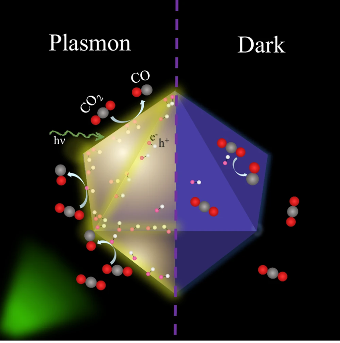 🥳Just out! We show in @NatureComms the role of crystal facets in plasmonic catalysis ☀️⛽️We see a shift in the reactive sites from facets to corners when activating the plasmons in our nanocatalysts↔️🎯 Atomistic theory from @jlischner597 ⚛️💻 Check here rdcu.be/dHs1i