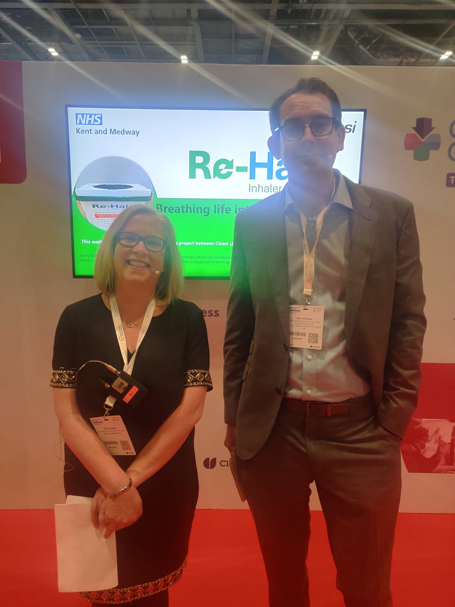 ♻️ Inhaler recycling the @NHSKentMedway way! 🔹 The UK's largest inhaler recycling project 🔹 Drop off option: community pharmacy, hospitals & disp doctors 🔹 Plastic, metal & gas components recycled @sam_coombes @EKHUFT & Cath Cooksey, @ChiesiGroup #CPCongress @CPCongress