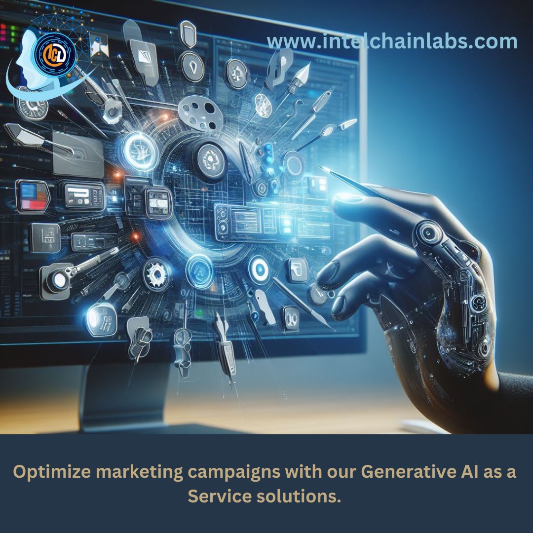 Intelchainlabs's tweet image. Optimize marketing campaigns with our Generative AI as a Service solutions. Generate compelling ad copy and creative assets for targeted audience engagement.
🔗 Learn more:intelchainlabs.com/services/artif…
#MarketingCampaigns #GenerativeAI #AdCopy #CreativeAssets #AudienceEngagement