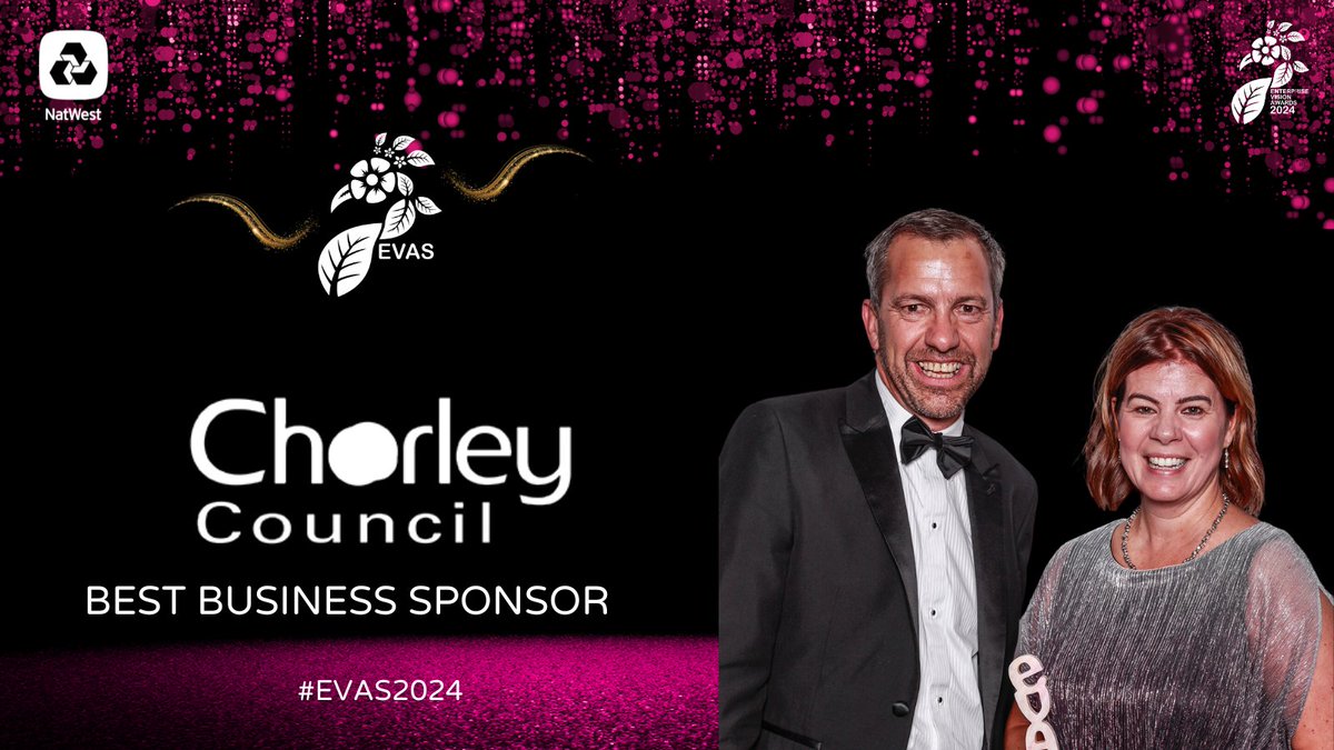 Thank you Chorley Council - our 2024 Enterprise Vision Awards Best Business Sponsor. When it comes to nominations from councils, Chorley Council are at the top of the leader board! Please take a few moments to nominate outstanding women today. #EVAS2024 enterprisevisionawards.co.uk/enter/submit-n…