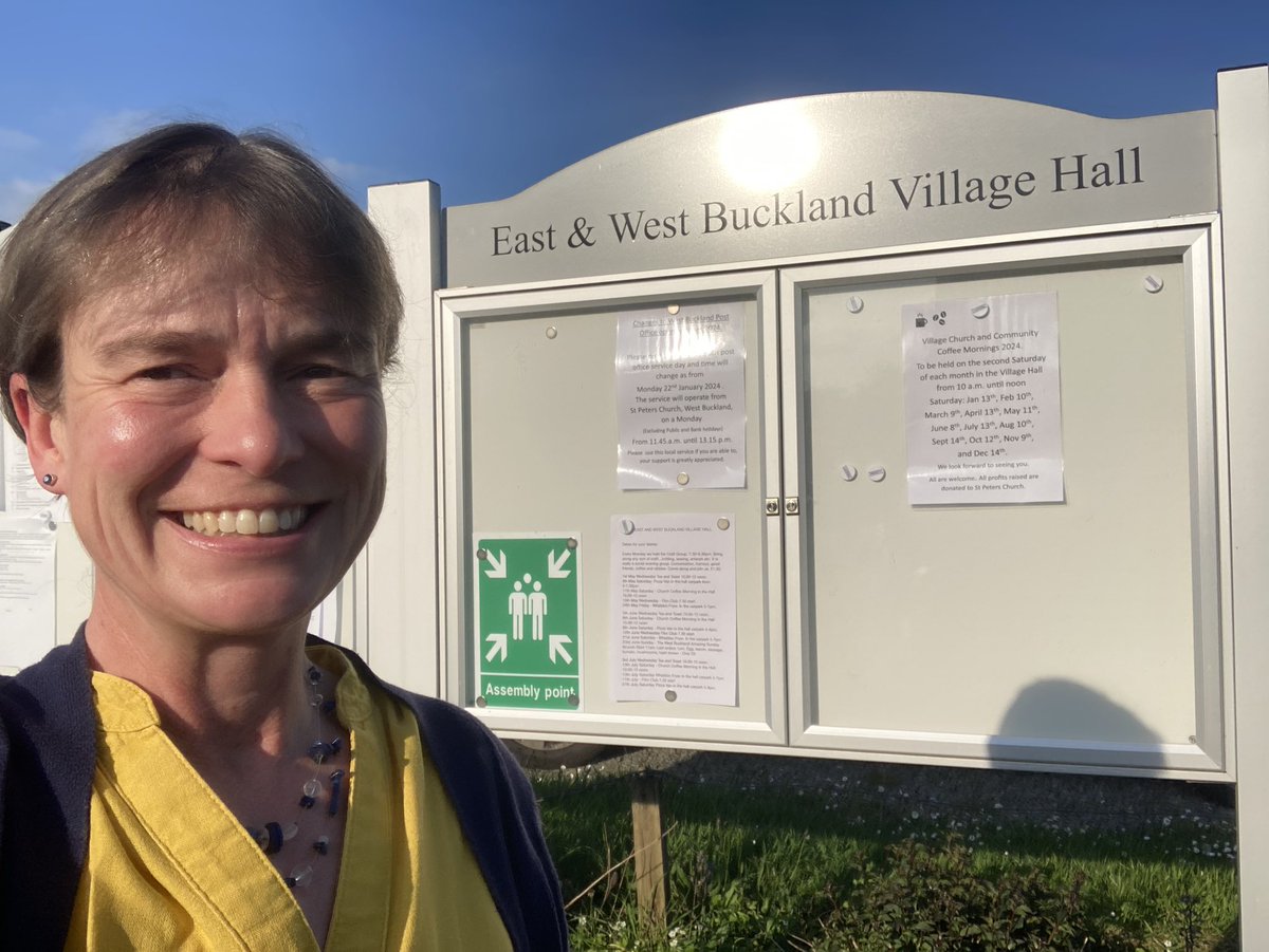 Lovely evening yesterday at the East and West Buckland Annual Parish Meeting. Disappointing to hear highways continues to dominate village concerns, but I will again contact @DevonCC Highways Dept and have raised with @transportgovuk already this morning