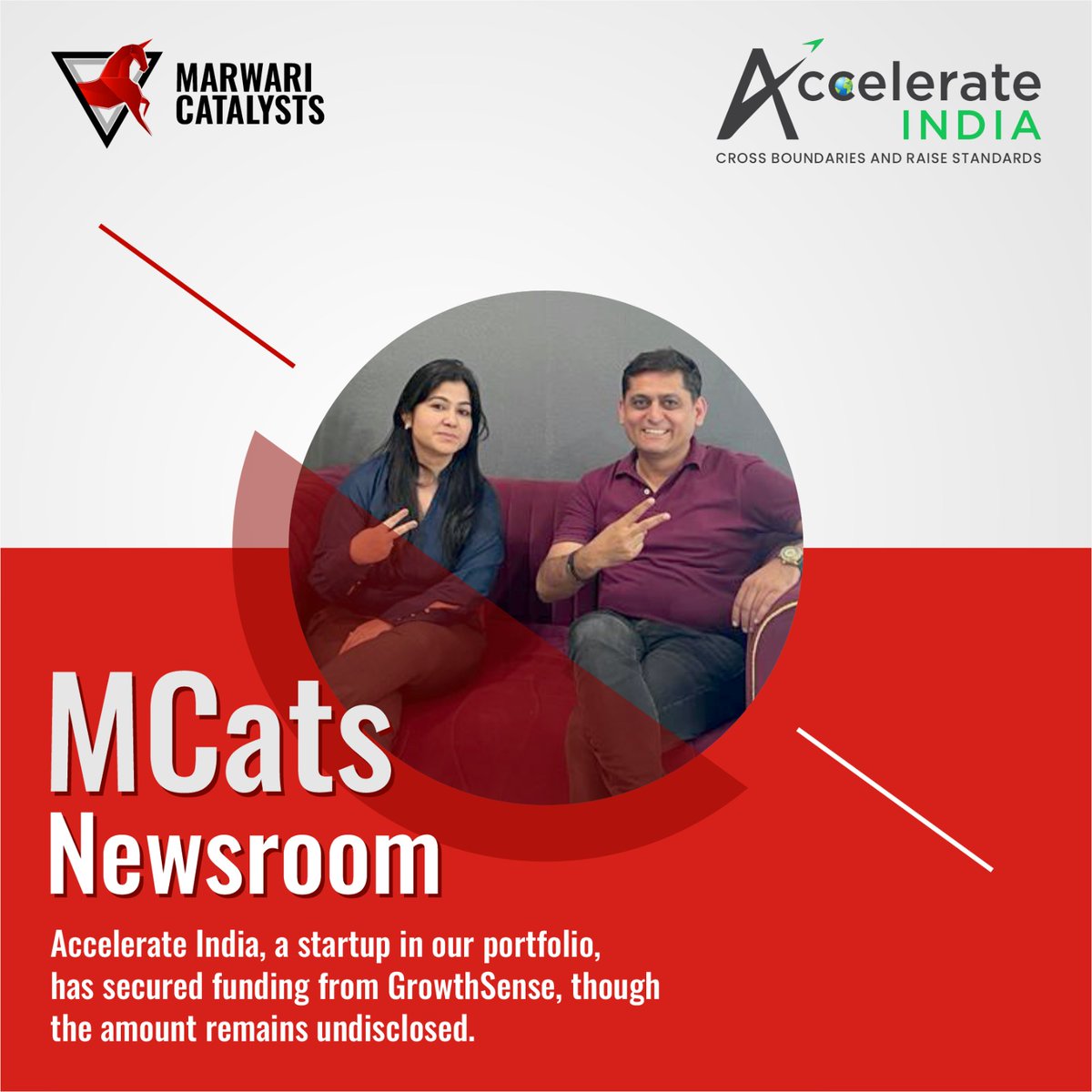 Accelerate India a key player in our portfolio, has recently garnered investment from @GrowthSense, although the specifics of the amount are undisclosed.

#MarwariCatalysts #startupnews #startupindia #investments #mentorship #startupaccelerator #inc42 #yourstory #entrepreneurship