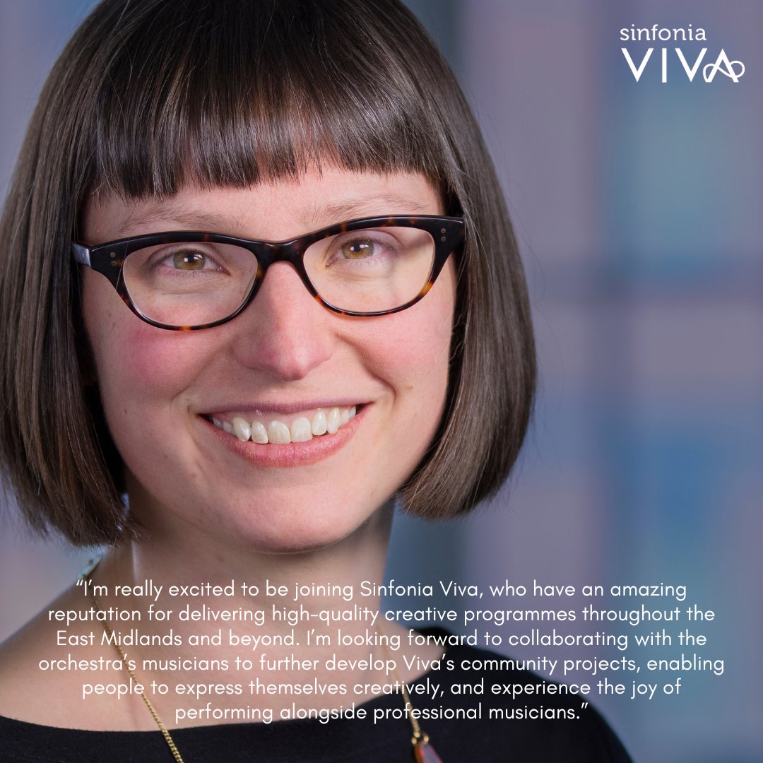 sinfoniavivauk's tweet image. We are delighted to announce that Katie Lucas will be joining Sinfonia Viva as our Head of Creative Programmes from September.
Katie brings a wealth of experience in working with community groups and schools and developing relaxed performances for people living with dementia.