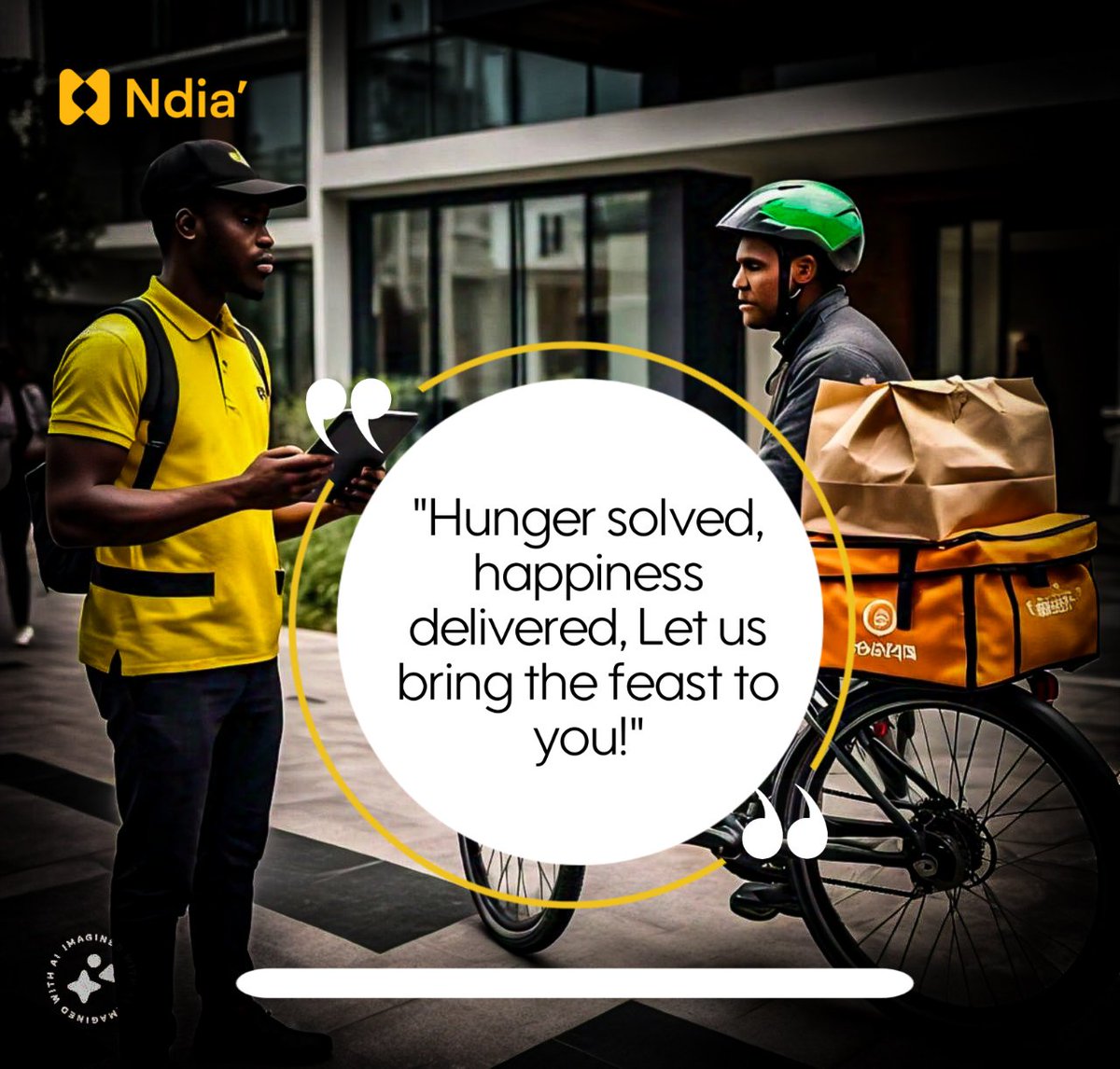 'Hunger solved, happiness delivered, Let us bring the feast to you!'
#ndia #ndiafood  #uyocommunity #uyovendorshub #love #trending #tgif #fooddeliveryrevolution #foodstagram #speed #guesswhat #explore #explorepage #hunger