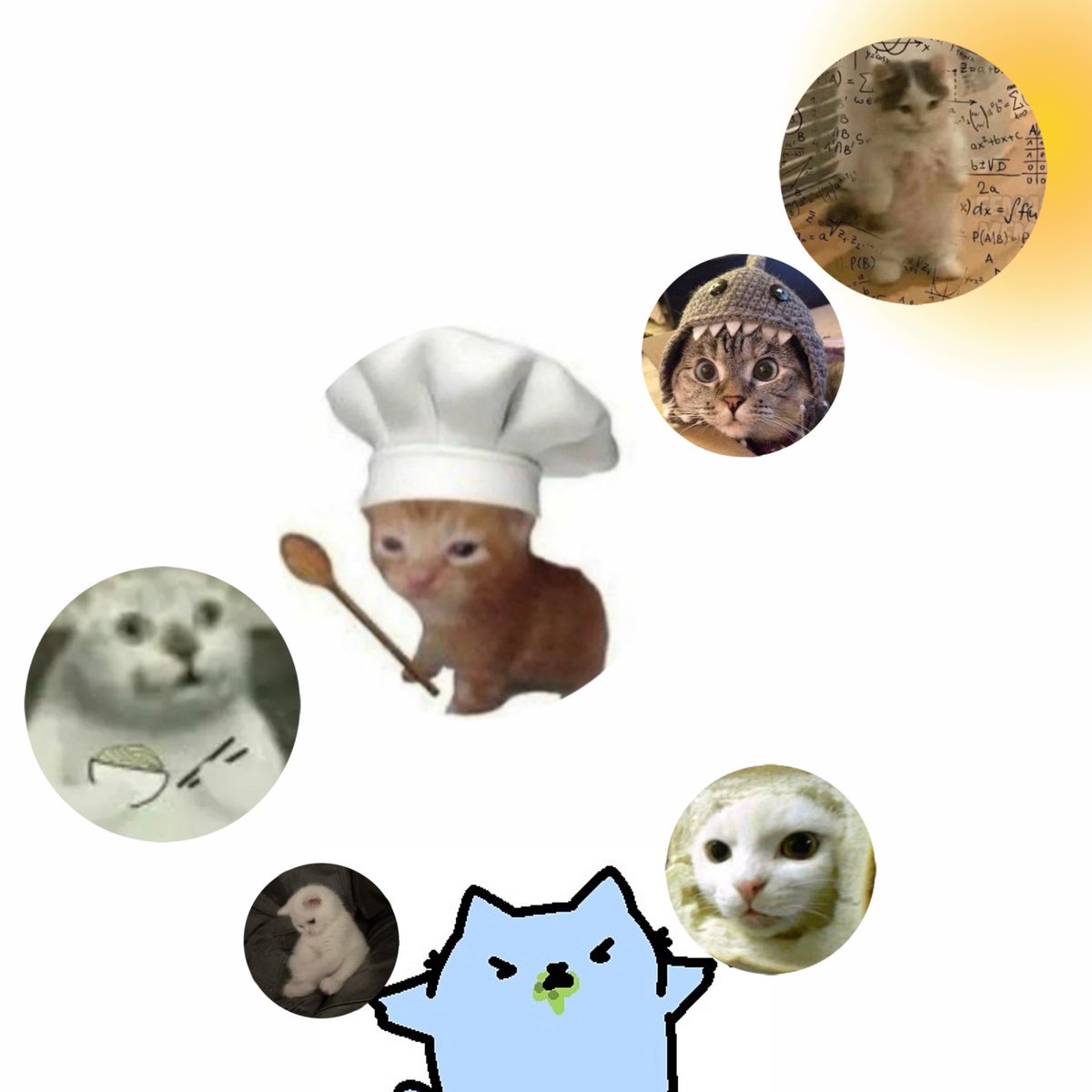 2024popcat's tweet photo. $michi 在拉盘
$nub  在画画
$LIL 在做饭
$mur 在做视频
$sc  在打官司
@INBREDCATONSOL 面包猫在营销
$max 在推广

群猫混乱 https://t.co/s0vmyNfNHI