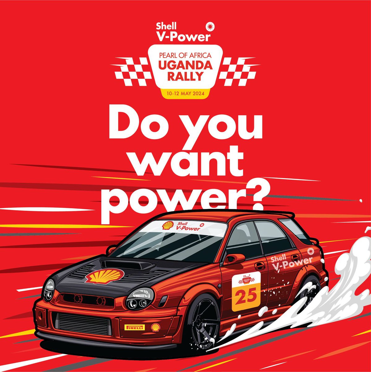 The Pearl Of Africa Rally starts today in Jinja and guess what, @Shell_Uganda came on board. Drivers will power up their cars with #ShellVPower for better performance. #POAUR2024