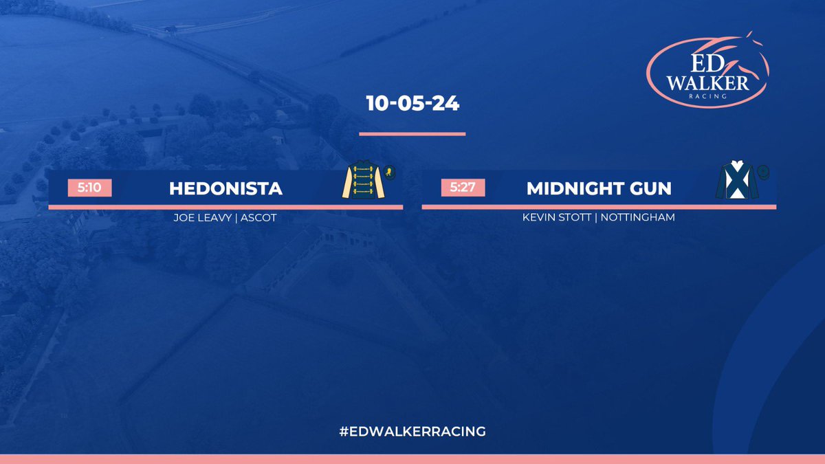 Two runners today 🤞🏼🏇 #EdWalkerRacing