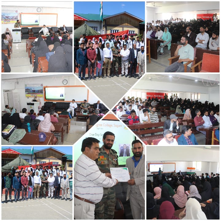 Indian Army in collaboration with Degree College Sogam organised a seminar on “World Technology Day”. #indianarmy #Techinfusion #TechinfusedFutureReady #worldtechnologyday #sogamdegreecollege #merakashmir #kashmir