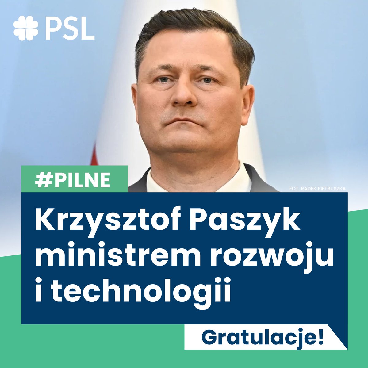 Zmiana warty w @MRiTGOVPL 🫡 Dziękujemy, @Hetman_K 🤝 Powodzenia, @KrzysztofPaszyk 💪