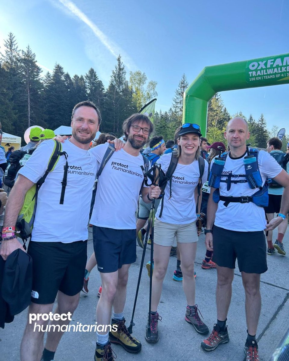 Thank you for helping us raise 3841€ for @OxfamBE 🥾We are now walking 100km in < 30 hours ⏱ to raise awareness for the need to #ProtectHumanitarians 🙏 We're mobilising for values of #solidarity & #humanity 🕊️ Continue to support us by donating lnkd.in/e4cYA5QZ #OTWBE24